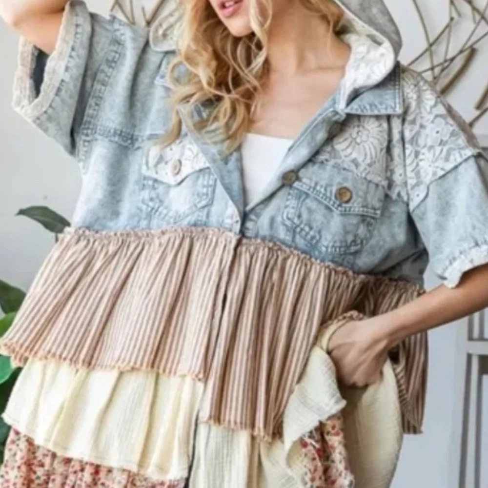 Cute Oli and Hali tiered shirt - Picture 7 of 7